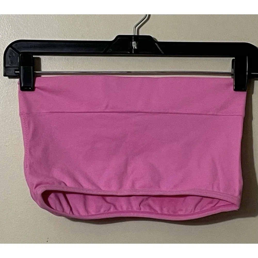 Juicy Couture Pink Intimates Padded Bandeau Tube Top Bralette Gothic Logo Large